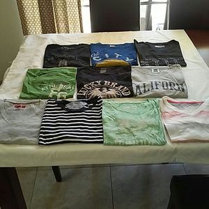 Lot of Mens T-Shirts - Various Styles/Colors